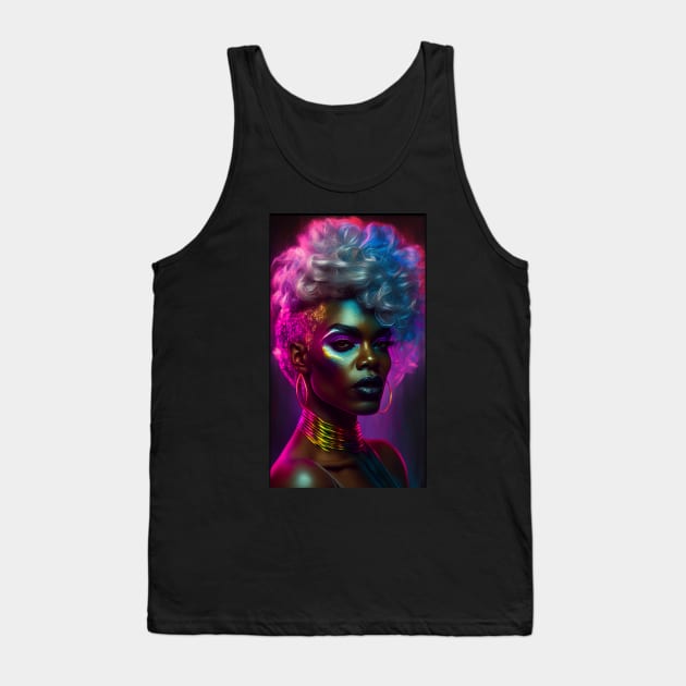 Psychedelic Drag Queen Tank Top by PenguiQueer